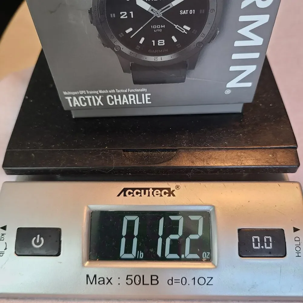 Garmin Tactix Charlie Sapphire Black GPS Watch Tactical Functionality TESTED